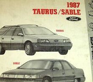 1987 FORD TAURUS & MERCURY SABLE Electrical Wiring Diagrams Manual EWD EVTM