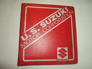 1987 Suzuki LS650 Service Manual W/SUPP BINDER 2 VOL SET STAINED FACTORY OEM 87