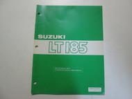 1987 Suzuki LT185 LT185H Service Manual Supplement FACTORY BOOK 87 WATER DAMAGED