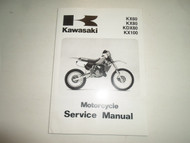 1988 2004 Kawasaki KX60 KX80 KDX80 KX100 Service Repair Shop Manual MINOR STAINS
