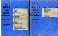 1988 FORD TAURUS & Mercury Sable Service Shop Repair Workshop Manual Set OEM 88 