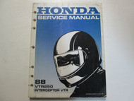 1988 Honda VTR VTR250 Interceptor Service Shop Repair Manual FACTORY OEM Book