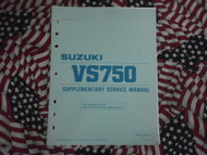 1988 Suzuki Motorcycle VS750 Supplementary Service Manual FACTORY OEM BOOK 88 