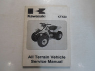 2003 Kawasaki KFX80 All Terrain Vehicle ATV Service Manual STAINED FACTORY OEM