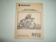 1989 Suzuki GS500EK GSX750FK GSXR1100K New Model Technical Information Manual