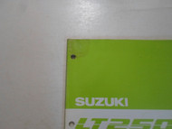 1989 Suzuki LT250S Service Shop Repair Manual FACTORY 89 BOOK WATER DAMAGED