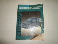 1990 91 92 1993 Chiltons Volkswagen Golf Jetta Cabriolet Repair Manual DAMAGED