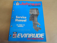 1990 Johnson Evinrude Outboards 60 thru 70 Service Manual OEM Boat 507873 x