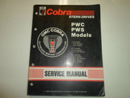 1990 OMC Cobra Stern Drives PWC PWS Models 4 6 8 Cylinder Service Manual OEM x