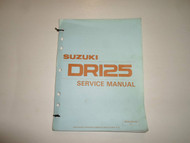1990 Suzuki DR125 Service Manual MINOR STAINS 2nd Ed 995004100103E LOOSE LEAF***