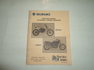 1990 Suzuki DR350L VX800L LT-4 New Model Technical Update Seminar Manual STAINED