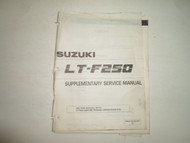 1990 Suzuki LTF250 Service Manual Supplement LT-F250 L DAMAGED FACTORY OEM 90 