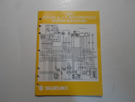 1990 Suzuki Motorcycle A.T.V. L Models Wiring Diagrams Manual MINOR STAINS OEM