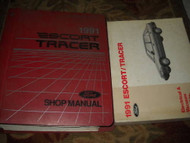 1991 Ford Escort & Mercury Tracer Service Shop Repair Manual Set W EVTM EWD OEM