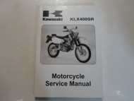 2003 2004 Kawasaki KLX400SR Motorcycle Service Repair Shop Manual FACTORY OEM 04