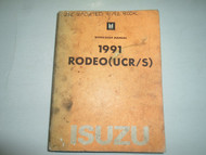 1991 ISUZU Rodeo Service Repair Shop Manual DAMAGED LOOSE PAGES FACTORY OEM DEAL