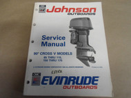 1991 Johnson Evinrude Outboards 90 Cross V Models 85 115 150 175 OEM Boat Manual