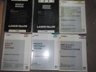 1991 PLYMOUTH LASER & EAGLE TALON Repair Service Shop Manual Set W LOTS OEM