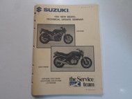 1991 Suzuki GSF400M GSX1100GM New Model Tech Update Seminar Manual STAINED***