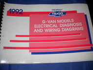 1992 Chevy Express Electrical Wiring Diagrams Diagnosis Shop Service Manual EWD 