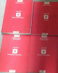 1989 JEEP WRANGLER Cherokee Wagoneer Service Shop Repair Manual Set FACTORY OEM