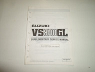 1992 Suzuki VS800GL Supplementary Service Manual MINOR WEAR STAINS FACTORY OEM