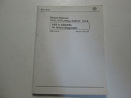 1993 1997 VW Golf GTI Jetta ABS/EDL On Board Diagnostic Repair Manual STAINED***