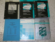 1991 Toyota Celica Service Repair Shop Manual Set OEM FACTORY W EWD + TRANSAXLE