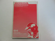 1994 Honda TRX300 FOURTRAX 300 TRX 300 Owners Manual Factory OEM Book NEW 1994