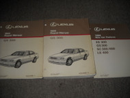 1994 Lexus GS300 GS 300 Service Repair Manual Set W NEW CAR FEATURES BOOK