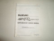 1994 Suzuki GSXR750W Supplementary Service Manual STAINED MINOR WATER DAMAGE OEM