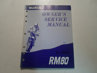 1994 Suzuki RM80 Owners Service Repair Shop Manual FADED MINOR WEAR WRITING OEM 