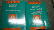 1995 Dodge RAM VAN WAGON Service Repair Shop Manual Set W SUPPLEMENT OEM Book