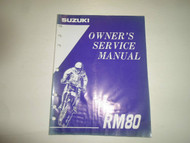1995 Suzuki RM80 Owners Service Manual WATER DAMAGED FACTORY BOOK 95 DEALERSHIP