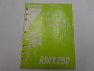 1995 Suzuki RMX250 Owners Service Manual WORN FADED FACTORY OEM BOOK 95 DEAL