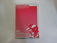 1996 Honda TRX300EX FOURTRAX 300EX Owners Manual FACTORY BRAND NEW 