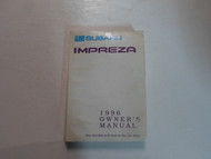 1996 Subaru Impreza Owners Manual WATER DAMAGED STAINED FACTORY OEM BOOK 96 DEAL