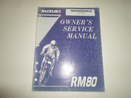 1996 Suzuki RM80 Owners Service Manual WORN FADED FACTORY OEM BOOK 96