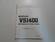1996 Suzuki VS1400 GLFT GLPT Supplementary Service Manual MINOR WEAR STAINS OEM