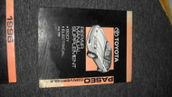 1996 Toyota Paseo Convertible Repair Shop Service Manual Supplement OEM Book 
