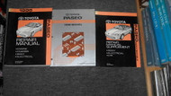 1996 TOYOTA PASEO Service Shop Repair Manual Set W EWD & SUPPLEMENT OEM 