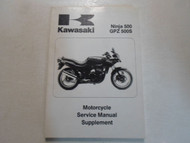 1994 1999 2005 Ninja 500 GPZ 500S Service Manual Supplement FACTORY OEM DEAL