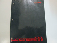 1997 1998 Acura 3.0CL Service Shop Repair Manual Supplement FACTORY NEW