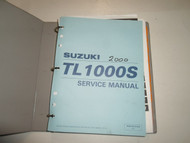 1997 2001 Suzuki TL1000S Service Manual BINDER MINOR STAINS WRITING COVER WATER 
