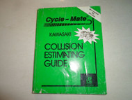 1976 2002 Kawasaki Cycle Mate Collision Estimating Guide Manual WORN FACTORY OEM
