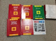 1997 Jeep WRANGLER Service Shop Repair Manual Set W Tech Bulletin + Supplement 