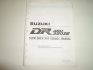 1997 Suzuki DR350 350SE Supplementary Service Manual 99501-43060-03E FACTORY x