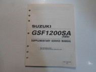 1997 Suzuki GSF1200SA ABS Supplementary Service Manual FACTORY OEM BOOK 97 DEAL