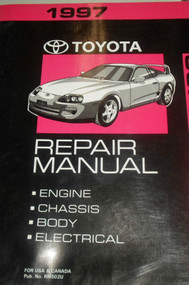 1997 Toyota Supra Service Repair Shop Workshop Manual OEM Book Factory 1997 