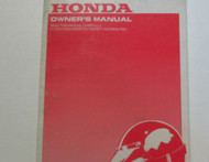 1998 Honda TRX300FW CF Owners Operators Manual Factory OEM Book NEW 1998